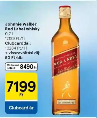Tesco JOHNNIE WALKER Red Label Whisky ajánlat
