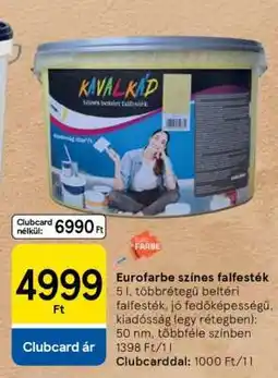 Tesco Eurofarbe színes falfesték ajánlat