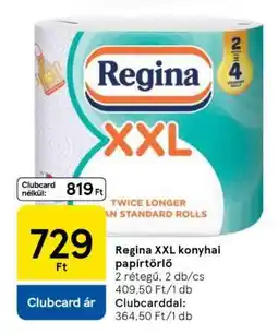 Tesco Regina XXL konyhai papírtörlő ajánlat
