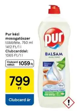 Tesco Pur kézi mosogatószer ajánlat