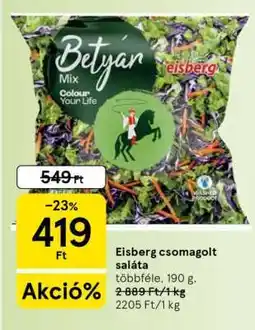 Tesco Eisberg csomagolt saláta ajánlat