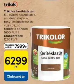 Tesco Trikolor kerítéslazúr ajánlat