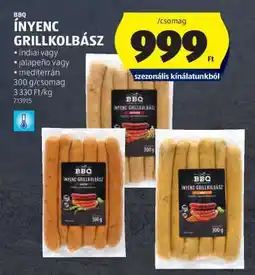 ALDI Ínyenc Grillkolbász ajánlat