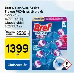 Tesco Bref Color Auto Active Flower WC-frissítő blokk ajánlat