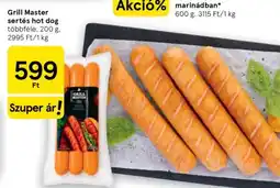 Tesco Grill Master sertés hot dog ajánlat