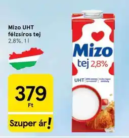 Tesco Mizo UHT félzsíros tej ajánlat
