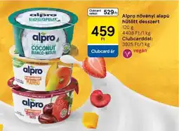 Tesco Alpro növényi alapú hűtött desszert ajánlat