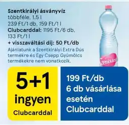 Tesco SZENTKIRÁLYI Ásványvíz ajánlat