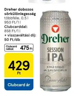 Tesco Dreher dobozos sörkülönlegesség ajánlat