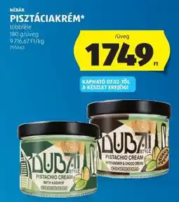 ALDI Nébár Pisztáciakrém ajánlat