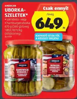 ALDI American Uborka Szeletek ajánlat