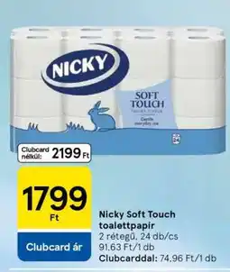 Tesco Nicky Soft Touch toalettpapír ajánlat