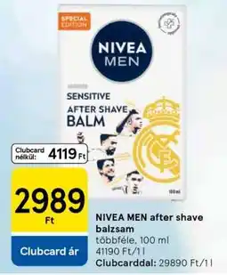 Tesco NIVEA MEN after shave balzsam ajánlat