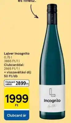 Tesco Lajvér Incognito ajánlat