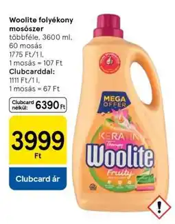 Tesco Woolite folyékony mosószer ajánlat
