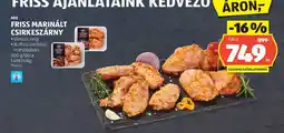 ALDI Friss Marinált Csirkeszárny ajánlat