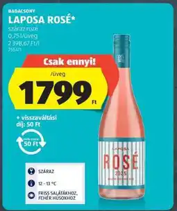 ALDI Laposa Rosé ajánlat