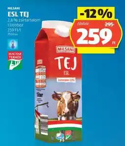 ALDI MILSANI ESL TEJ ajánlat