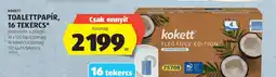ALDI Kokett Toalettpapír, 16 tekercs ajánlat