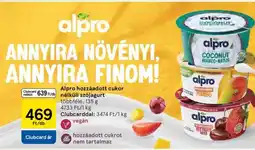 Tesco Alpro hozzáadott cukor nélküli szójagurt ajánlat