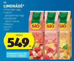 ALDI Sió Limonádé ajánlat