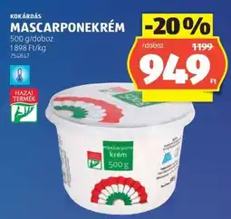 ALDI Kokárdás Mascarponekrém ajánlat