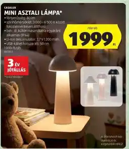ALDI CASALUX MINI ASZTALI LÁMPA ajánlat