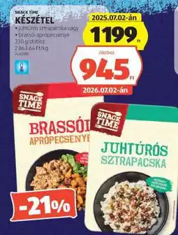 ALDI SNACK TIME KÉSZÉTEL ajánlat