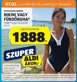 ALDI UP2FASHION WOMEN BIKINI VAGY FÜRDŐRUHA ajánlat