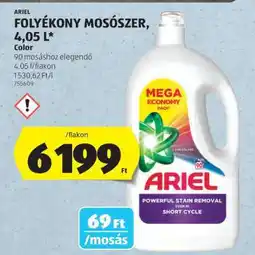ALDI ARIEL FOLYÉKONY MOSÓSZER, 4,05 L ajánlat