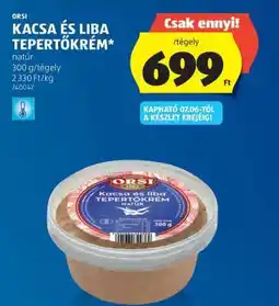 ALDI ORSI Kacsa és liba tepertőkrém ajánlat