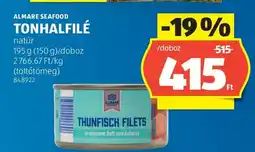 ALDI Almare Seafood Tonhalfilé ajánlat