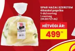 Interspar Spar hazai.szeretem étkezési paprika ajánlat