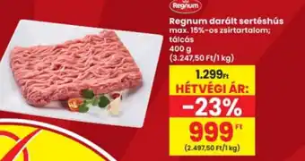 Interspar Regnum darált sertéshús ajánlat