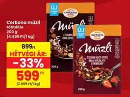 Interspar Cerbona müzli ajánlat