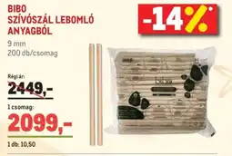 Metro Bibo szívószál lebomló anyagból ajánlat