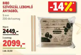 Metro Bibo szívószál lebomló anyagból ajánlat