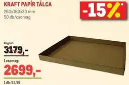 Metro Kraft papír tálca ajánlat