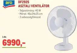 Metro DF2925 Asztali ventilátor ajánlat