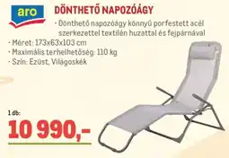 Metro Dönthető napozóágy ajánlat