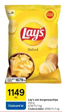 Tesco Lay's sós burgonyachips ajánlat