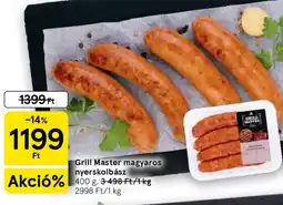 Tesco Grill Master magyaros nyerskolbász ajánlat