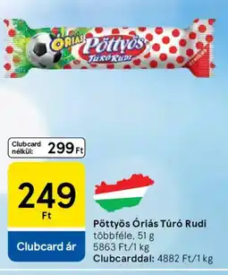 Tesco Pöttyös Óriás Túró Rudi ajánlat