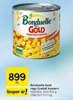 Tesco Bonduelle Gold vagy Családi konzerv ajánlat