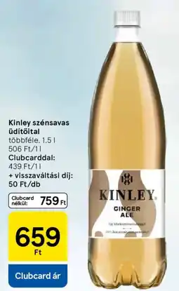 Tesco Kinley szénsavas üdítőital ajánlat
