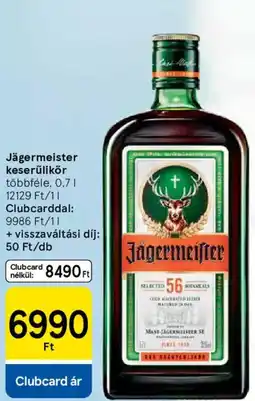 Tesco Jägermeister keserűlikőr ajánlat