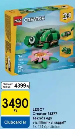 Tesco LEGO Creator 31377 Teknős egy vízililiom-virággal ajánlat