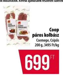Coop Coop páros kolbász ajánlat