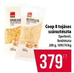 Coop Coop 8 tojásos száraztészta ajánlat