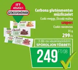 Coop CERBONA Gluténmentes müzliszelet ajánlat